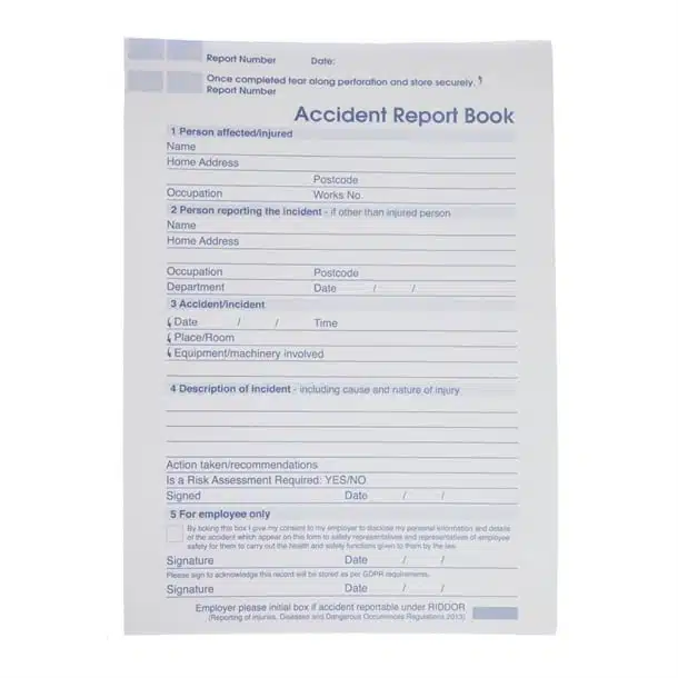 HMSO Accident Report Book A4