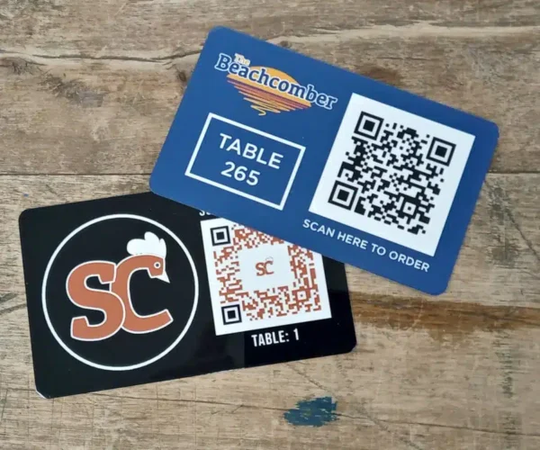 QR Code Full Colour Table Number 100 x 60mm