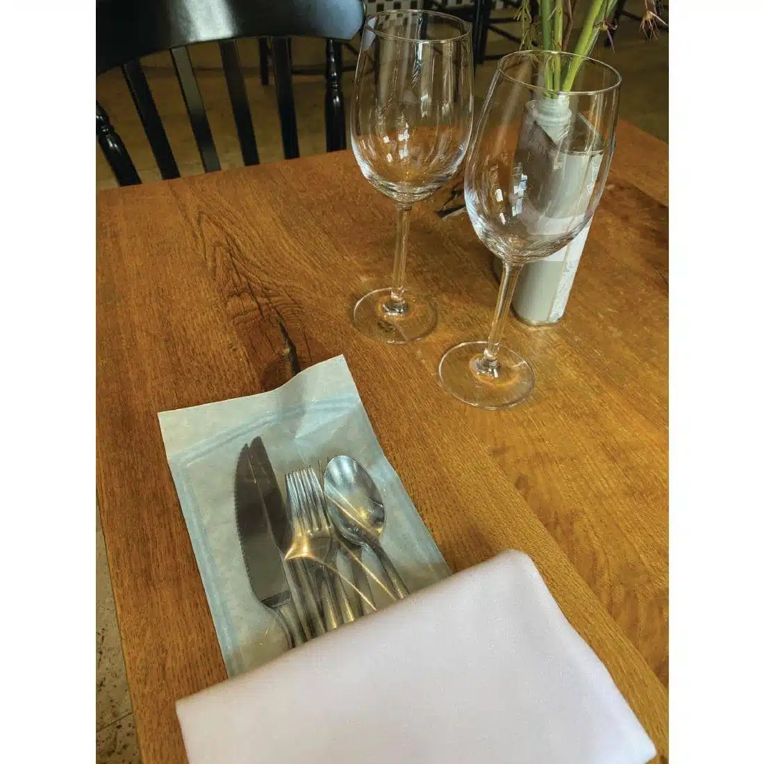 EpicureSecure Sealable Thermal Sanitised Cutlery Pouches Large - Image 2