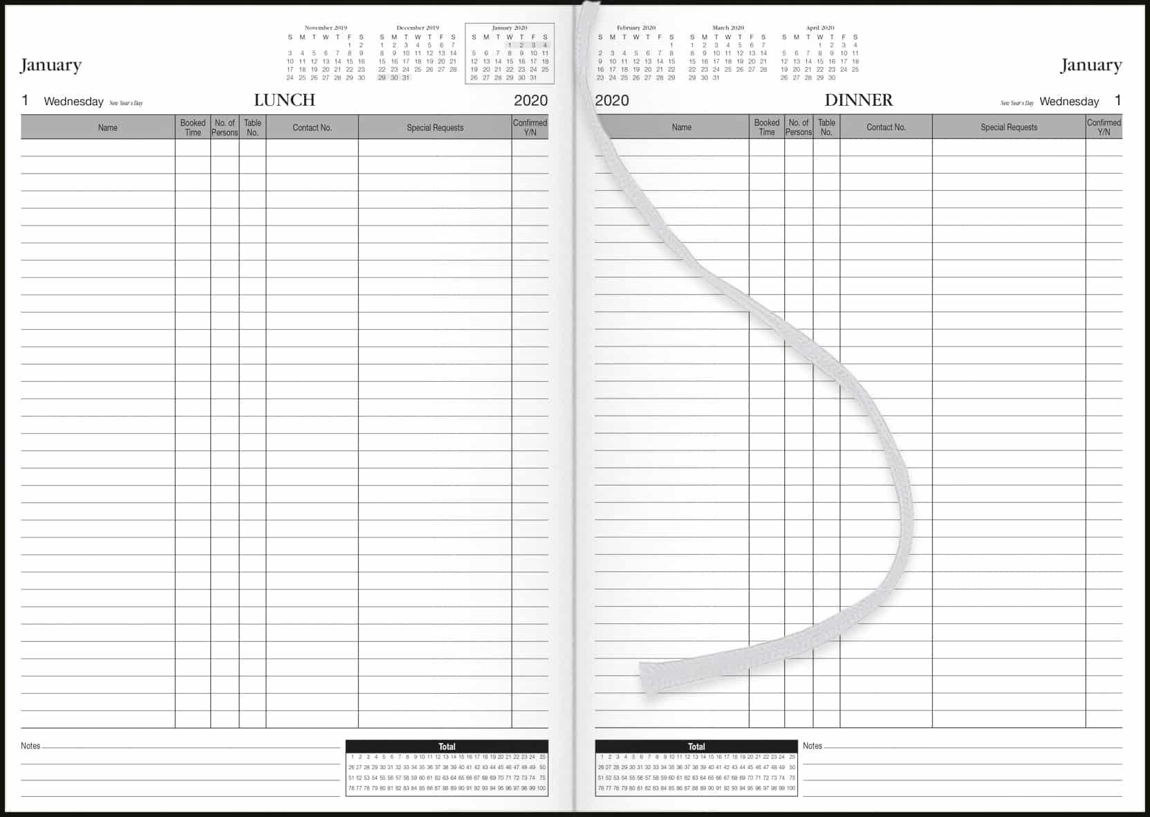 Restaurant Booking Diary
