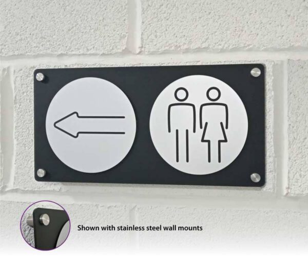 2 Symbol wall mounted directional plaque - Image 2