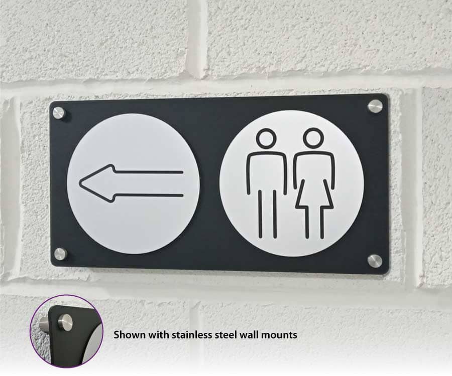 2 Symbol wall mounted directional plaque - Image 3