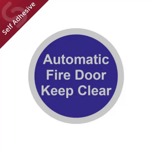 Automatic Fire Door - Door Sign Disc