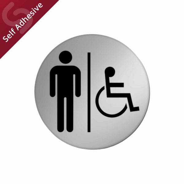 Ladies / Disabled Toilet Door Sign Disc - Image 2
