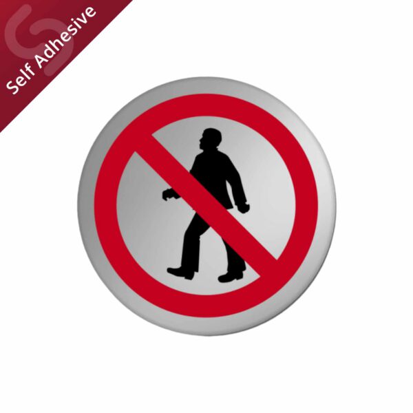 No Persons Allowed Door Sign Disc