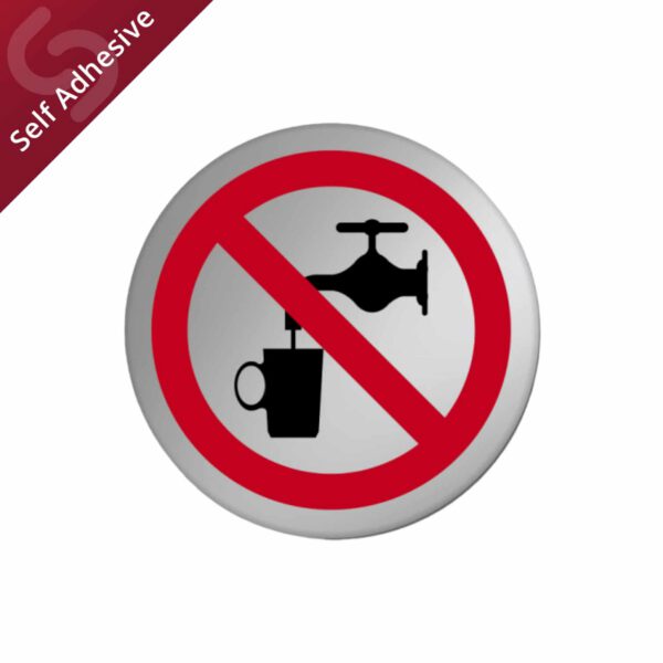 Not Drinking Water Metal Effect Disc Sign