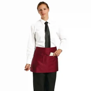 Uniform Works Short Bistro Apron Burgundy
