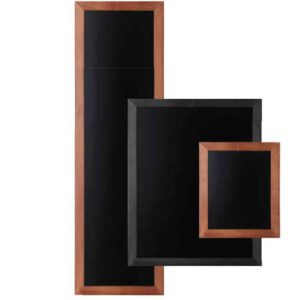 Wall Mountable Chalkboard Menu Board - Black