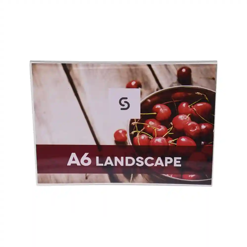 Acrylic Single Side Menu Holders - Landscape