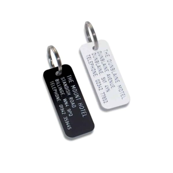 Numbered and Text Engraved Hotel Key Tags - Single Sided - Image 4