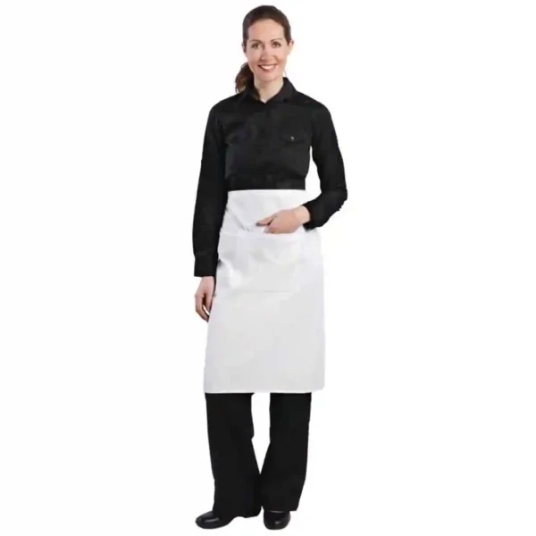 Regular Bistro Apron White