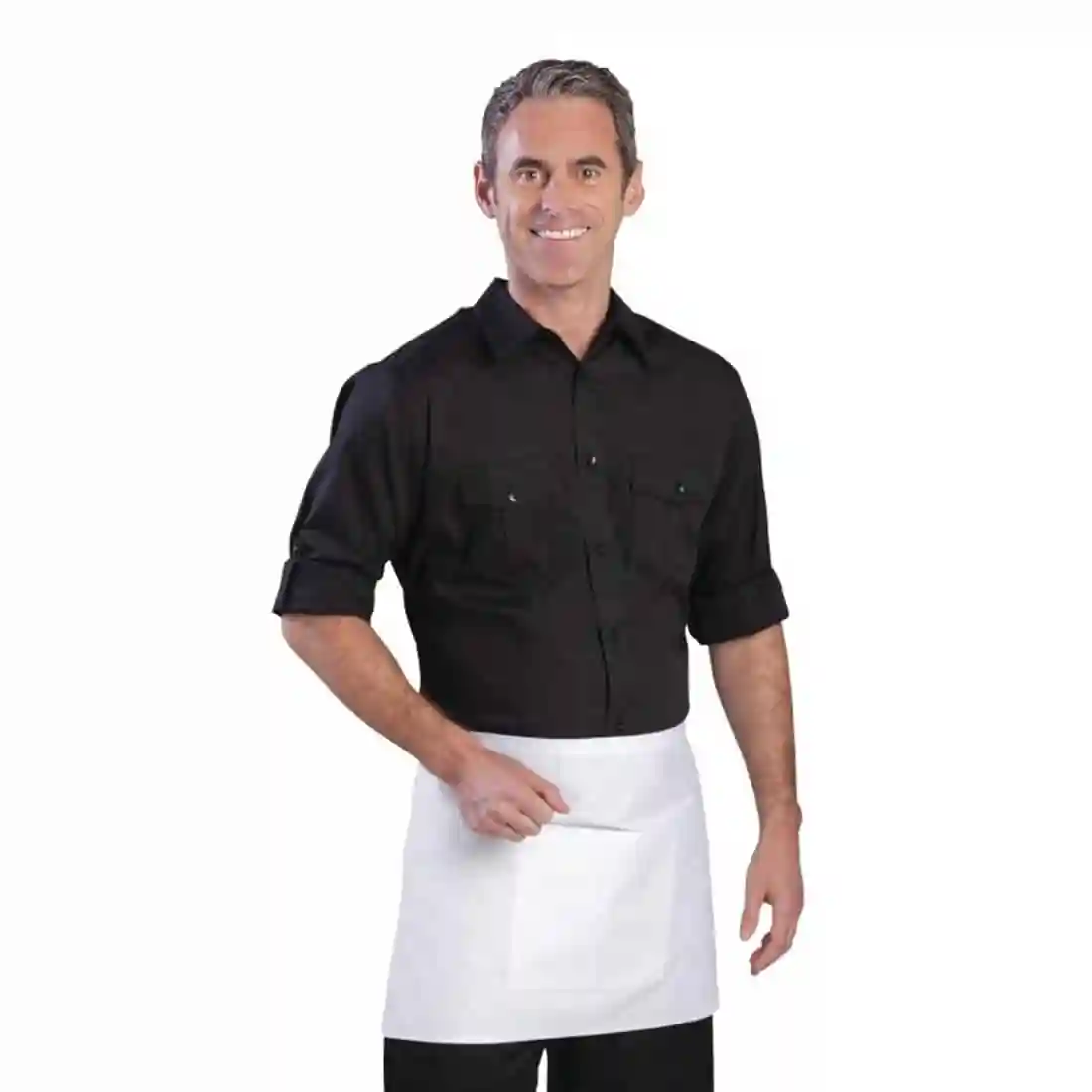 Uniform Works Mens Pilot Shirt Black M