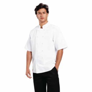 Whites Boston Short Sleeve Chefs Jacket White M