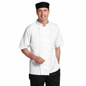Whites Boston Short Sleeve Chefs Jacket White XL
