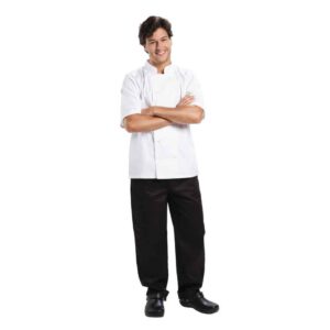 Whites Boston Short Sleeve Chefs Jacket White XS