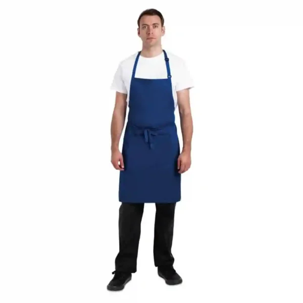 Chef Works Butchers Bib Apron Royal Blue