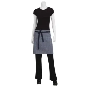 Chef Works Urban Portland Half Bistro Apron Indigo Blue