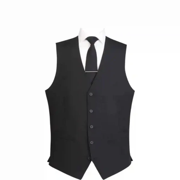Events Mens Black Waistcoat - Size S