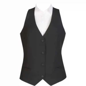 Events Ladies Black Waistcoat - Size L