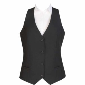 Events Ladies Black Waistcoat - Size M