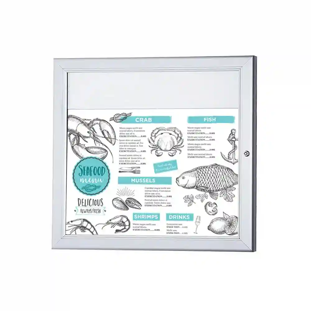 Wall Mounted Outdoor Menu Display Case