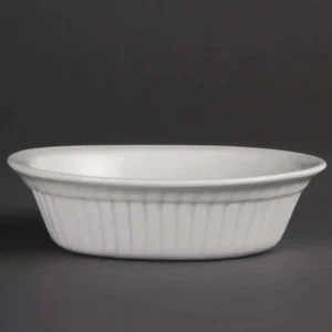 Olympia Whiteware Oval Pie Dishes 170mm