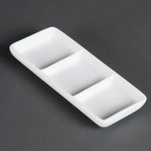 Olympia Whiteware 3 Section Dishes