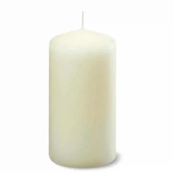 Ivory Pillar Tall 5inch Candle