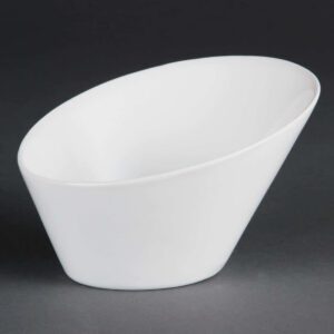 Olympia Whiteware Oval Sloping Bowls 180(W)x200(L)mm