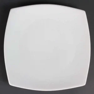 Olympia Whiteware Rounded Square Plates 270mm