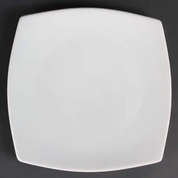 Olympia Whiteware Rounded Square Plates 270mm
