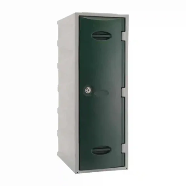 Extreme Plastic Single Door Locker Camlock Green 900mm