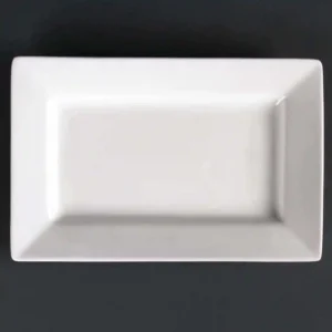 Lumina Wide Rim Rectangular Plates 200x 130mm