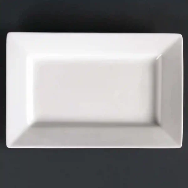 Lumina Wide Rim Rectangular Plates 200x 130mm