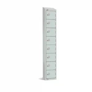 Elite Eight Door Electronic Combination Locker with Sloping Top Grey