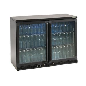 Gamko Bottle Cooler - Double Hinged Door 275 Ltr Black