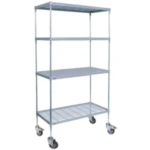 Craven 4 Tier Nylon Coated Wire Shelving with Pads 1825x1475x491mm
