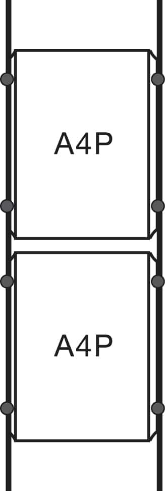 Floor to Ceiling Cable Hanging Poster Frames
