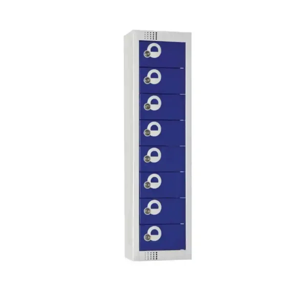Elite Personal Effects Locker 8 Door Blue Camlock