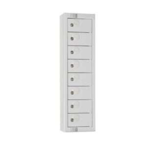 Elite Personal Effects Locker 8 Door Grey Camlock