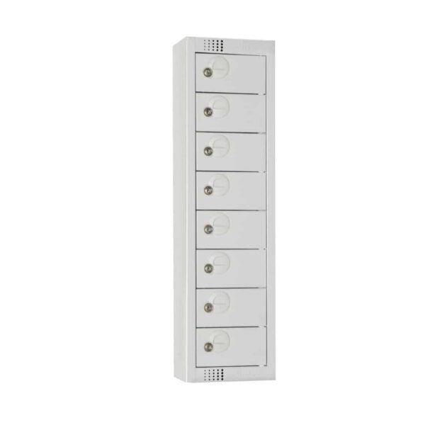 Elite Personal Effects Locker 8 Door Grey Camlock