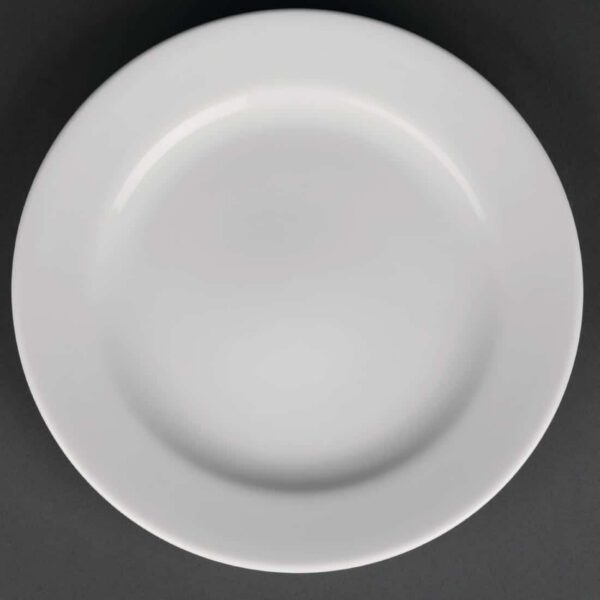 Royal Porcelain Classic White Wide Rim Plates 210mm