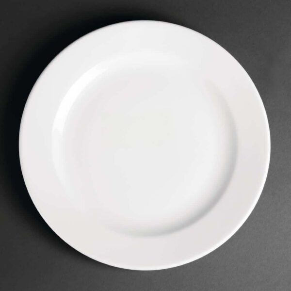 Royal Porcelain Classic White Wide Rim Plates 240mm