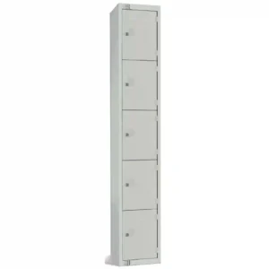 Elite Five Door Manual Combination Locker Locker Grey