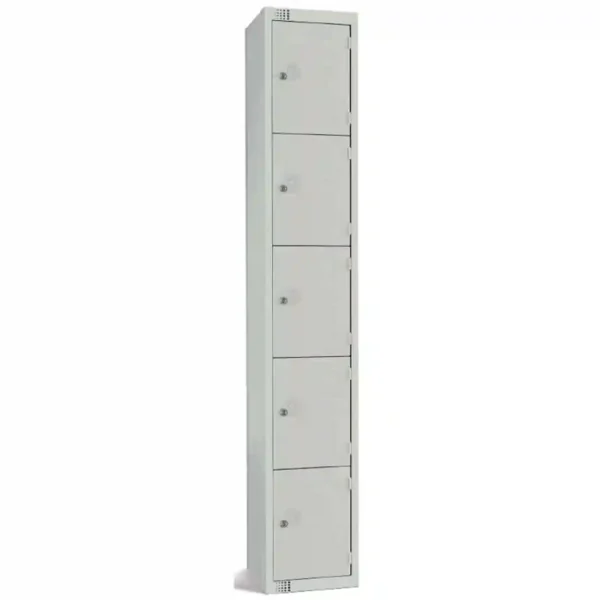 Elite Five Door Manual Combination Locker Locker Grey