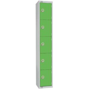 Elite Five Door Camlock Locker Green