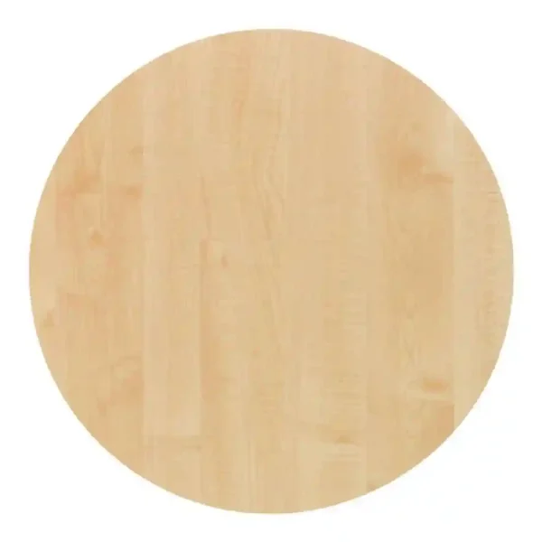 Werzalit Pre-drilled Round Table Top  Maple 600mm