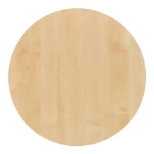Werzalit Pre-drilled Round Table Top  Maple 800mm