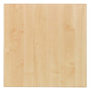 Werzalit Pre-drilled Square Table Top  Maple 700mm
