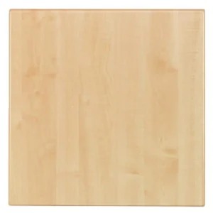Werzalit Pre-drilled Square Table Top  Maple 700mm